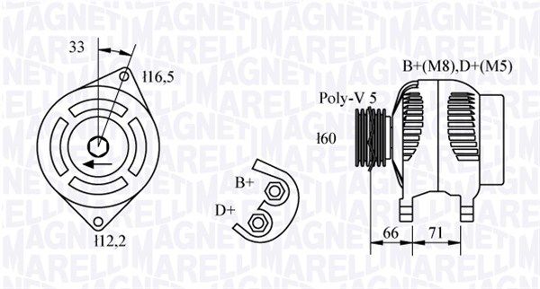 MAGNETI MARELLI Generaator 063321328010